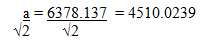 The difference in Radii is 0.00148 km or 1.48 meters.